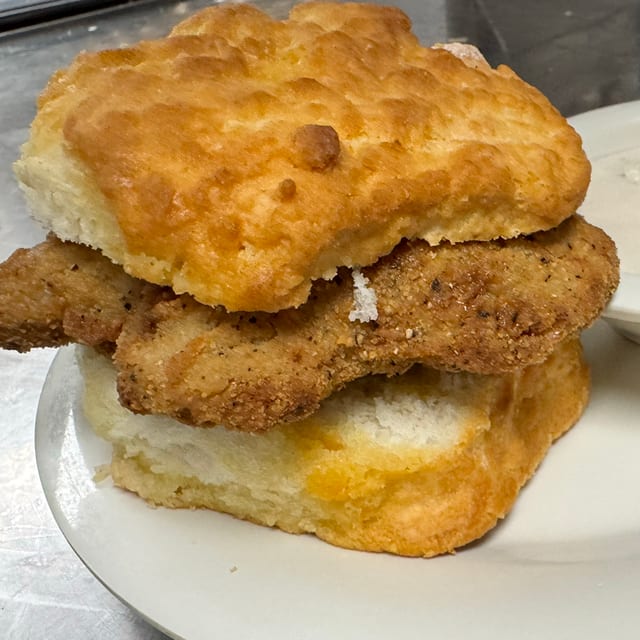 Country Fried Steak Biscuit.