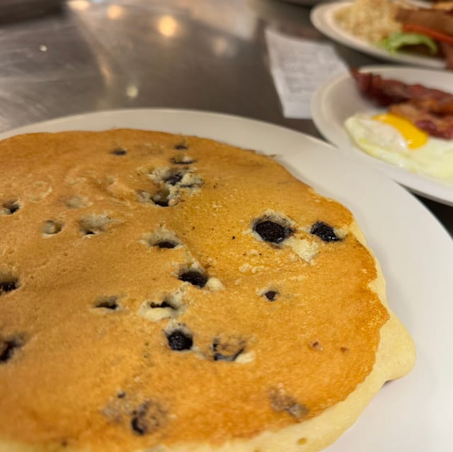 Blueberry Pancakes.