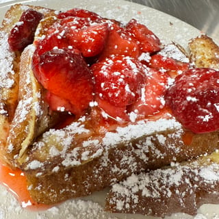 White Chocolate Strawberry French Toast Platter