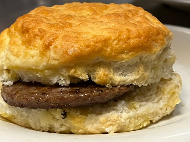 Sausage Biscuit.