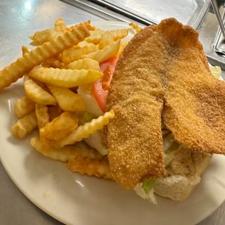 Fried Tilapia Hoagie