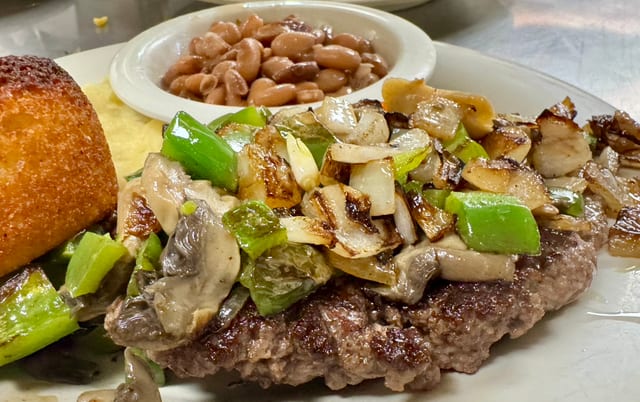 Hamburger Steak.