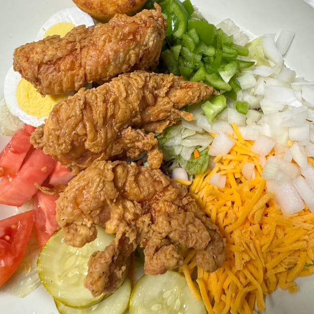 Chicken Tender Salad.